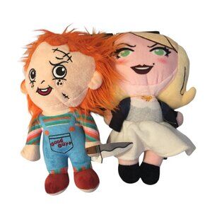 Chucky & Tiffany Plush Dog Toys Chucky Squeaks Set of 2